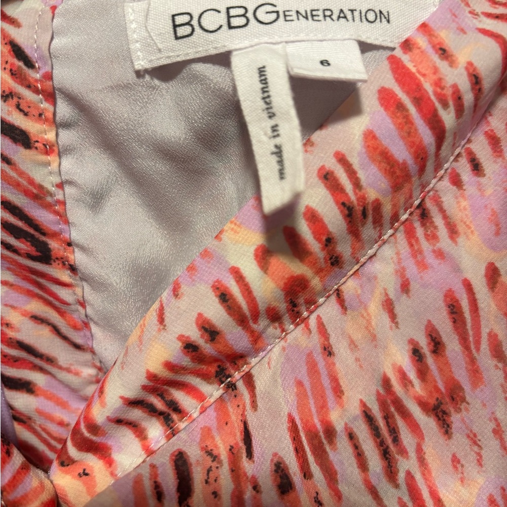 BCBGeneration Pink Print Dress - Picture 2 of 2